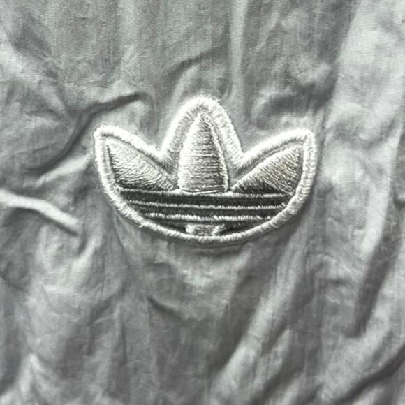 Adidas Women's Gray Colorblock Pull On Windbreaker Parachute Jogger Pants Size M - Picture 5 of 7